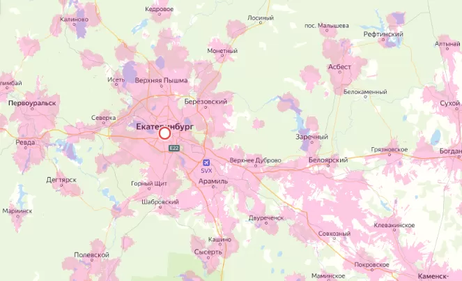 Зона покрытия Мегафон в городе Санкт-Петербург и области 