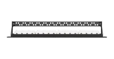 Неэкранированная патч-панель с угловыми портами, 24 порта, 19", 1U, категория 5e 