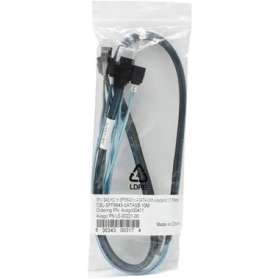 Кабель LSI CBL-SFF8643-SATASB-10M 1m Аналог LSI00411 (SA-F43S7PS-1M-N2) 